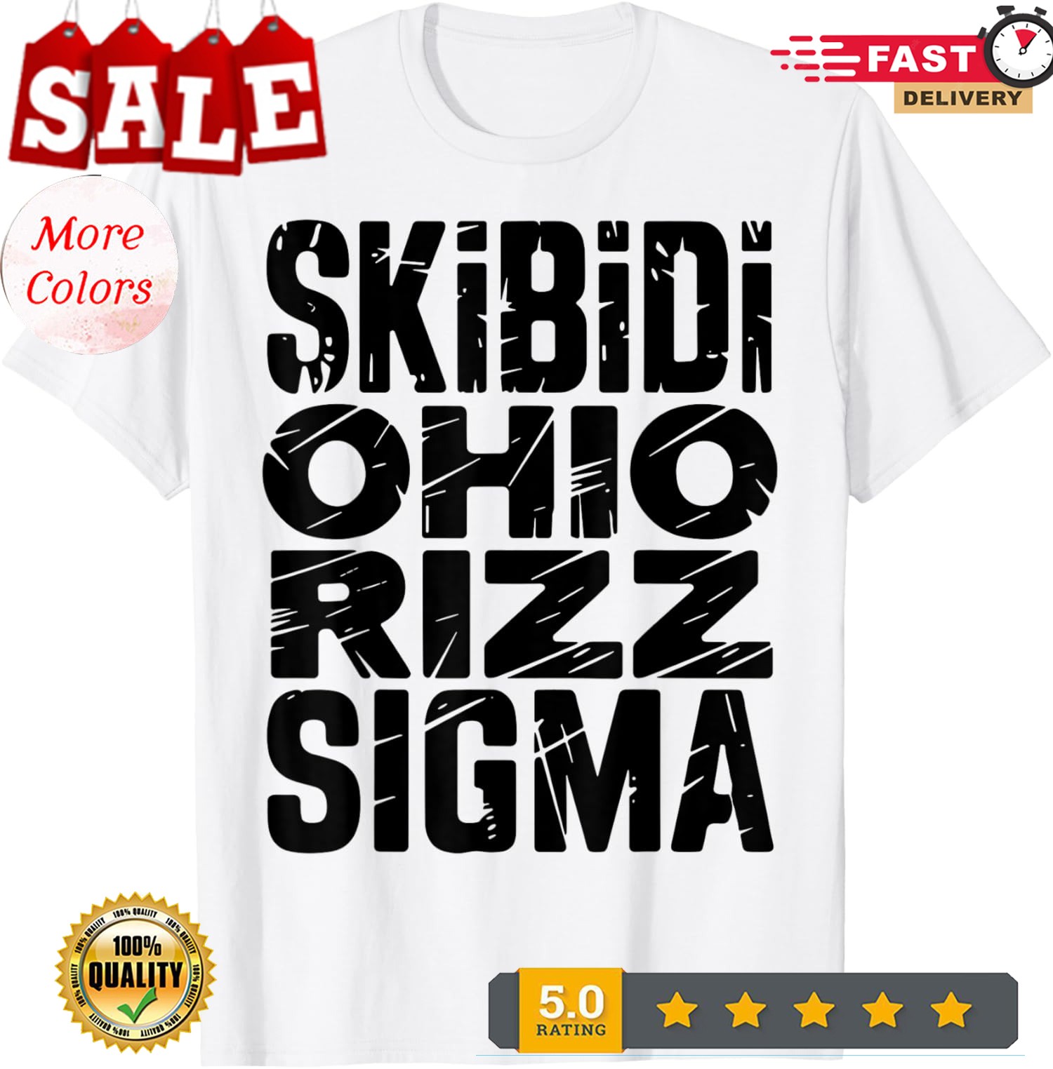 2025/Skibidi Ohio Rizz Sigma Meme Rizzler Meme Funny Memes Unisex T-Shirt