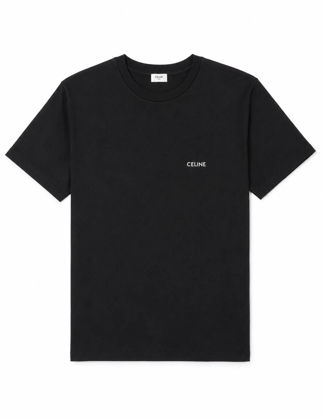 Celine Chest logo black t-shirt – Men’s – L – Authentic NWT