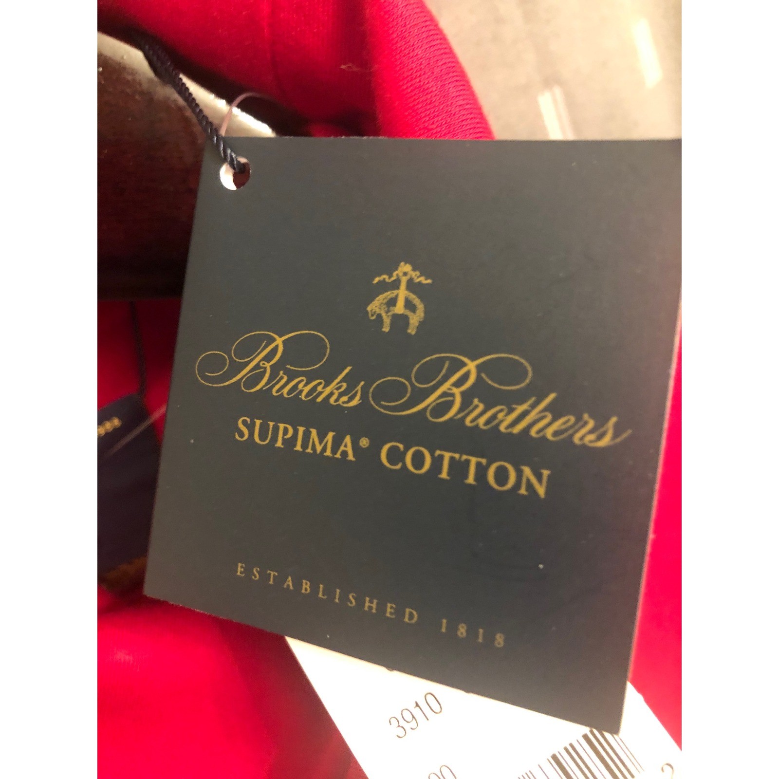 Brooks Brothers Red Supima Cotton Turtleneck Top Mens Size Large New with Tags