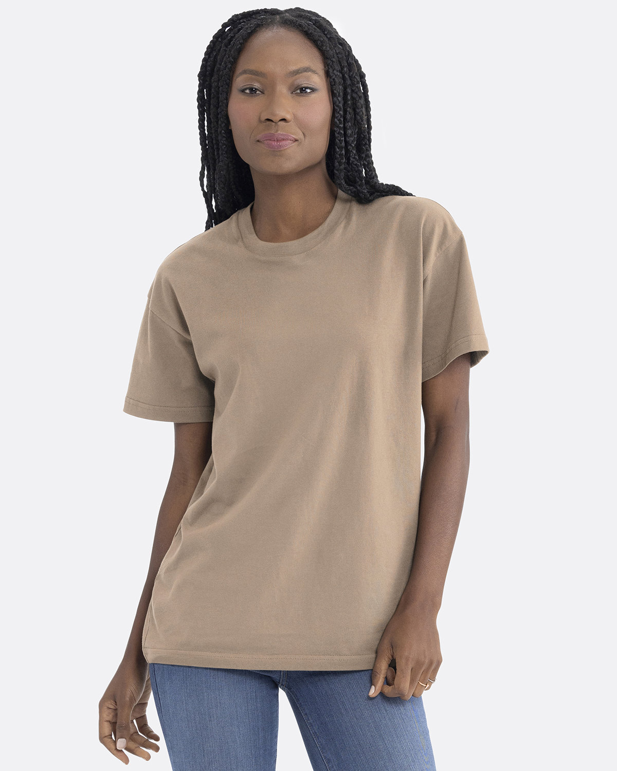 2 Pack Of Next Level Apparel Unisex Heavyweight Stylish Plain T-Shirt 7200