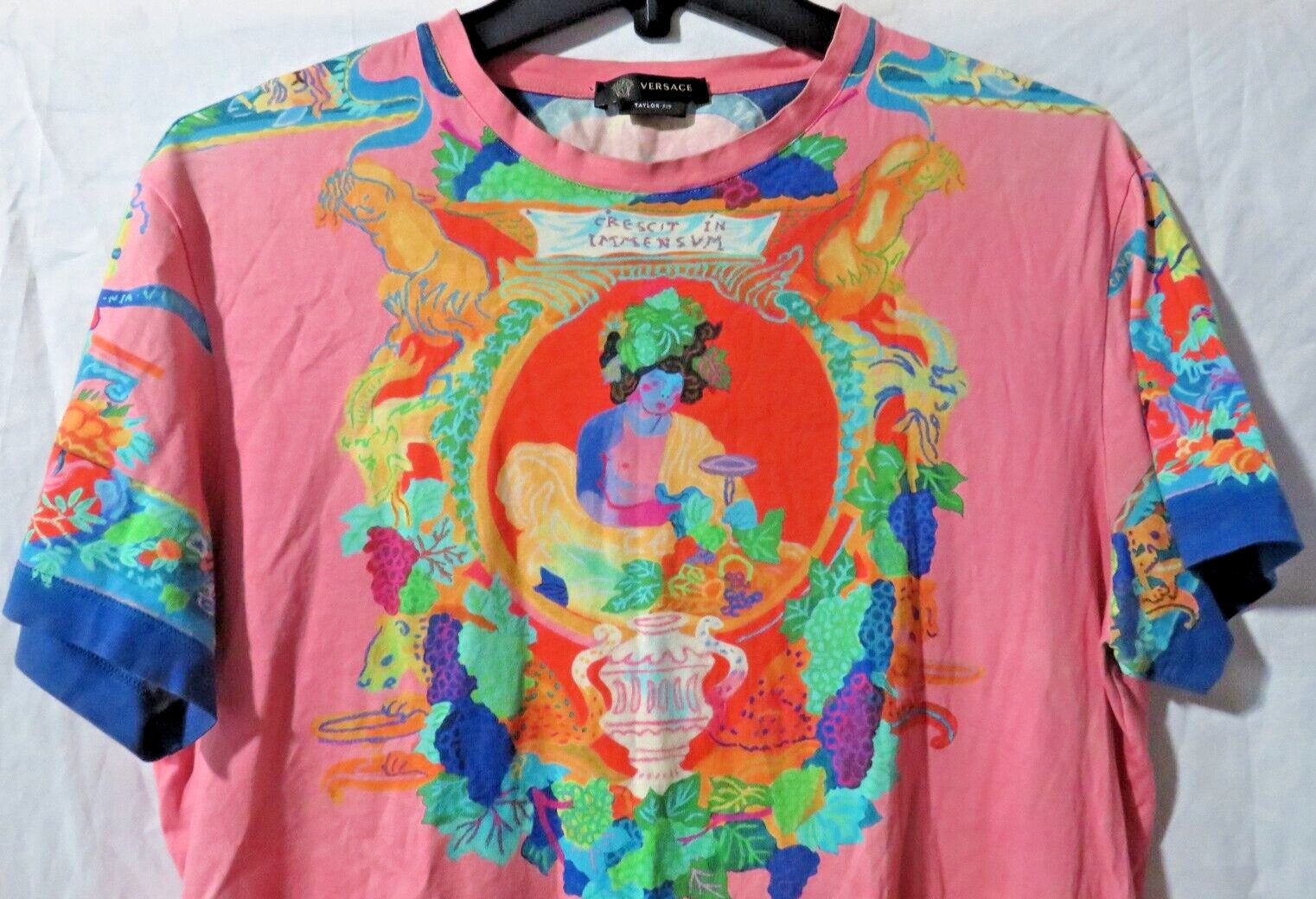 Versace Taylor Fit Andy Dixon Caravaggio Double Sided Designer T Shirt Size L