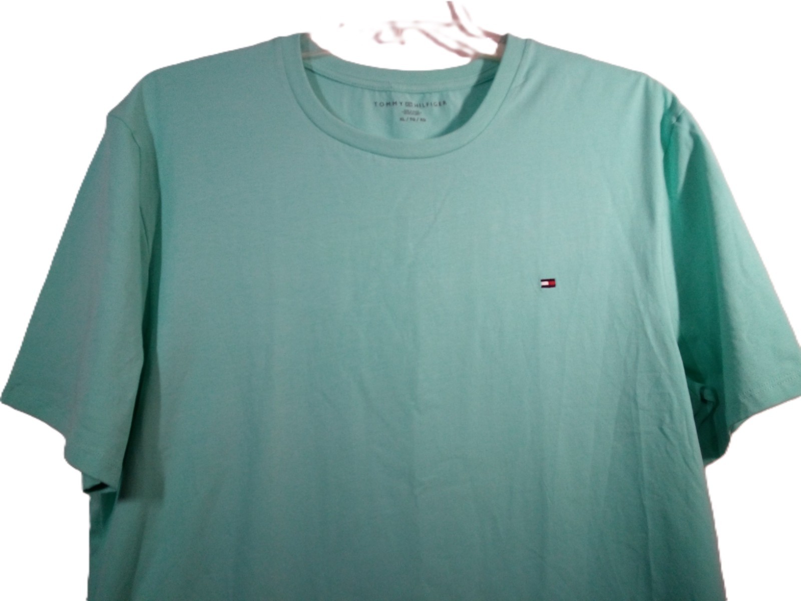 Tommy Hilfiger T-Shirt Men XL Mint Crew Short Sleeve