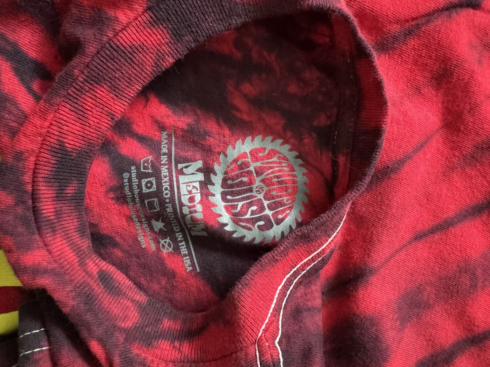 Studiohouse Designs The Lost Boys Shirt Red Tie-dye T-Shirt Size Medium
