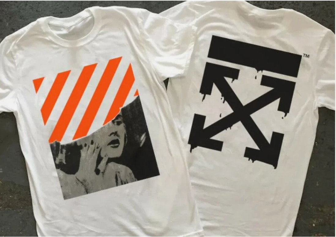 Off-White Double Side Graphic T-Shirt Unisex Fashion Tee Reprint S-5XL
