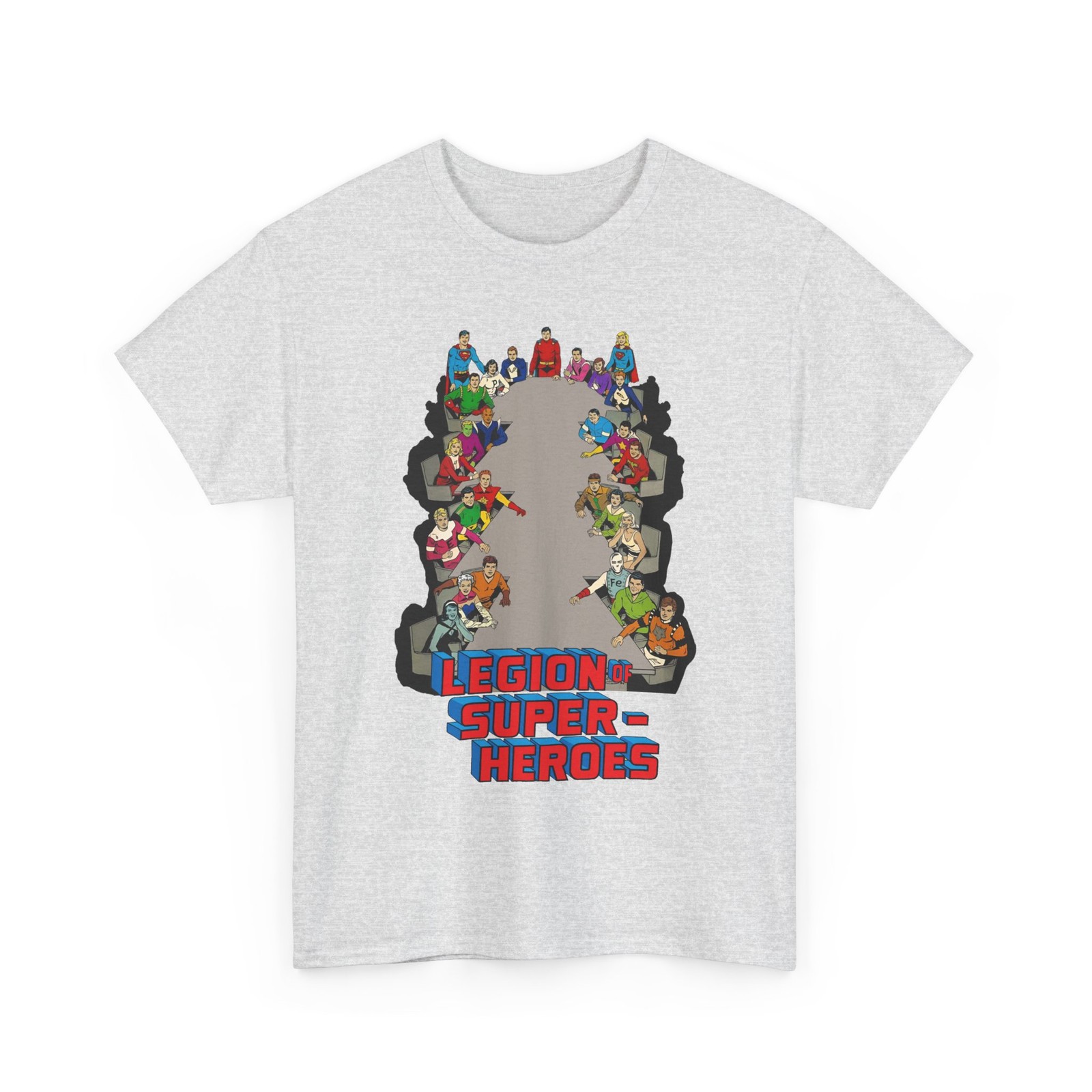 Legion of Super-Heroes T-Shirt DC Comics Silver Age Art LOSH Vintage-Style Tee