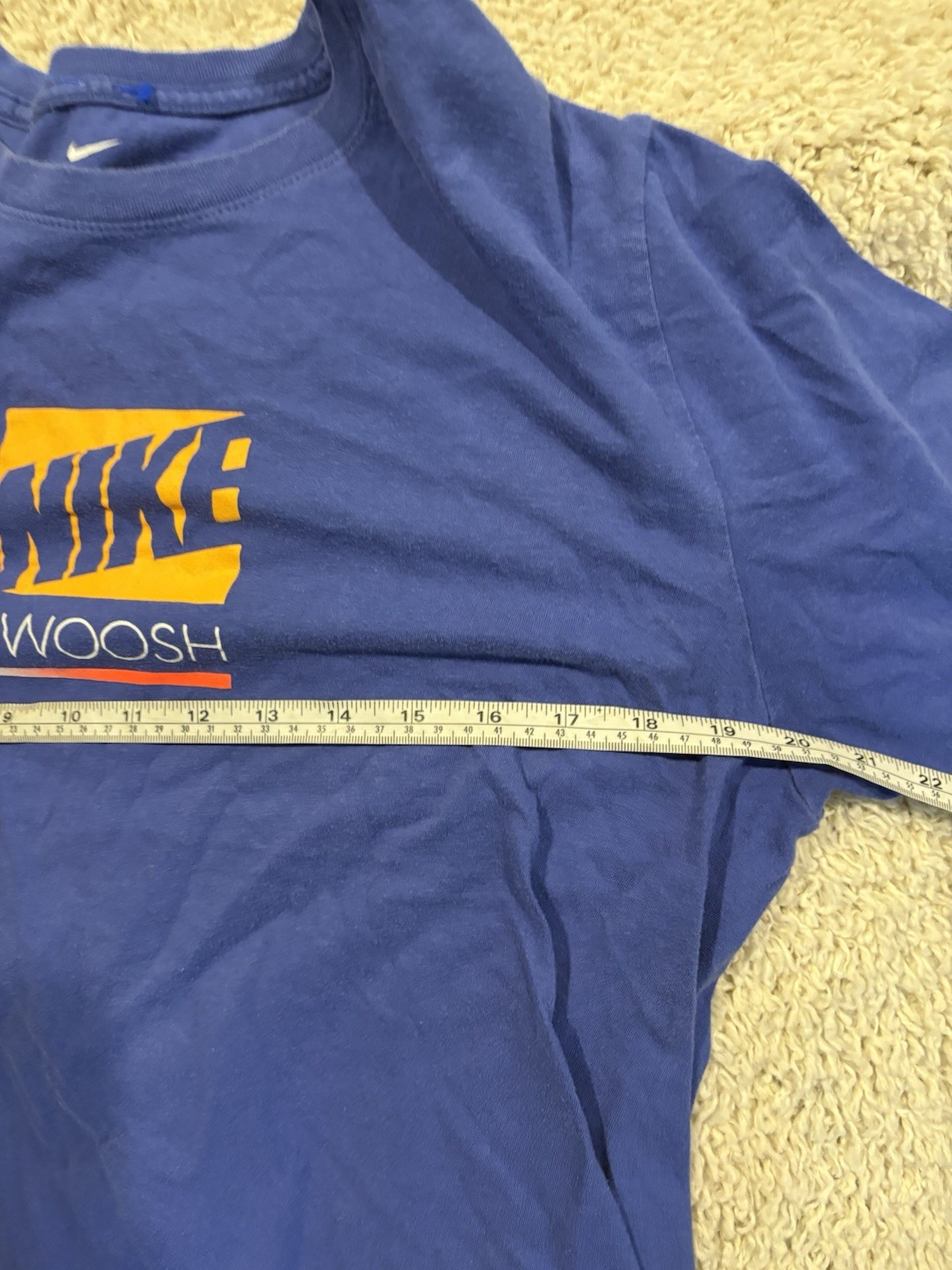 Nike shirt adult medium blue short sleeve crewneck casual workout men