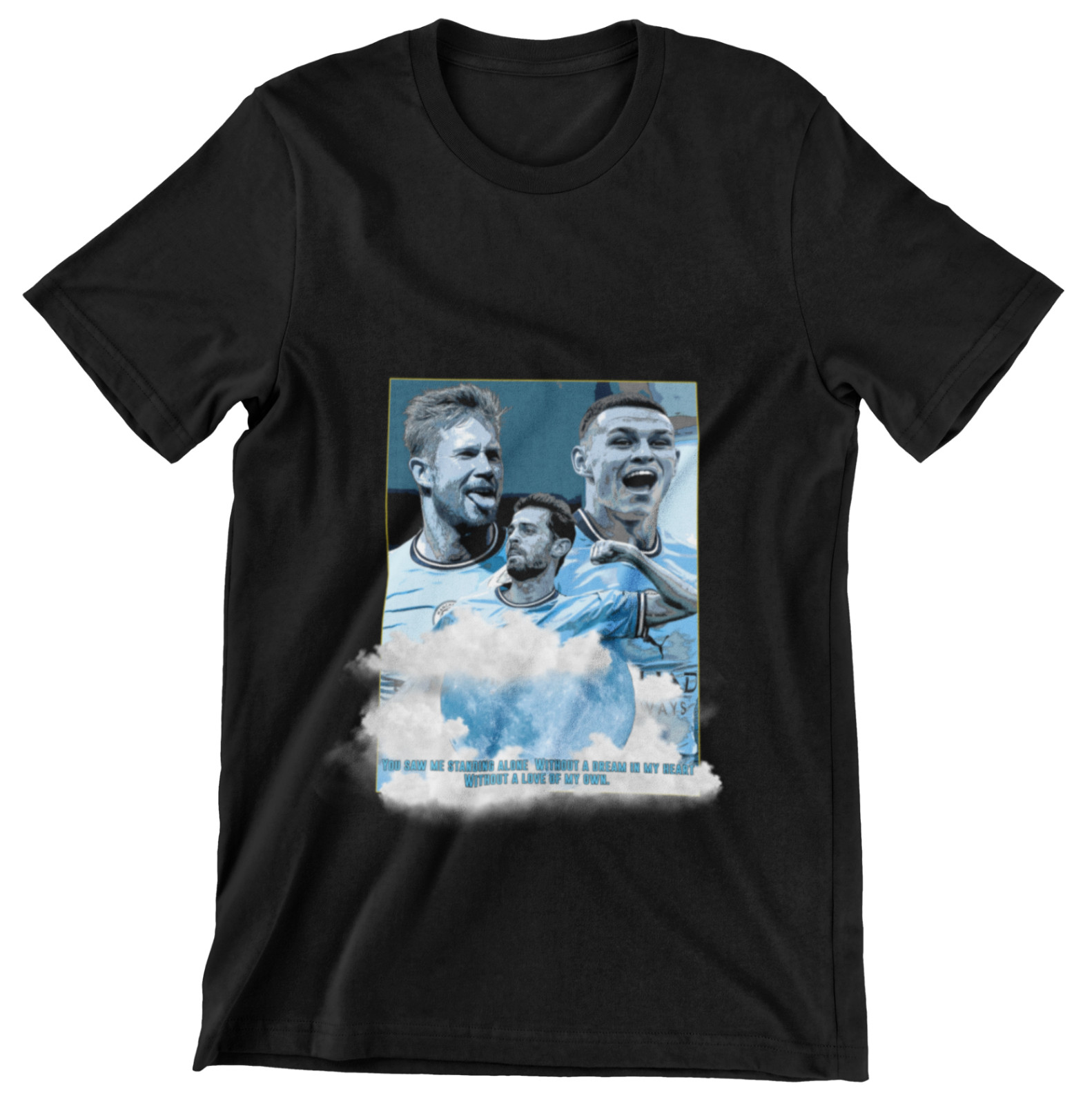 Manchester City Custom T-Shirt Kevin De Bruyne , Phil Foden, Bernardo Silva