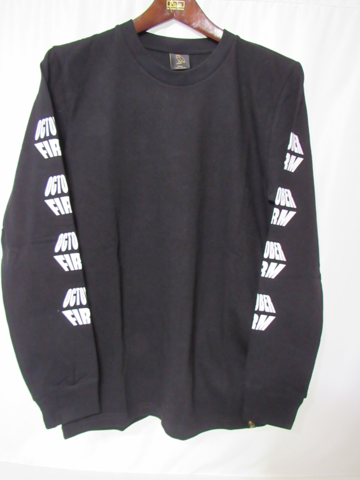 OVO Very Own October Firm Drake Black Graphic Long Sleeve T-Shirt 2017 Sz S