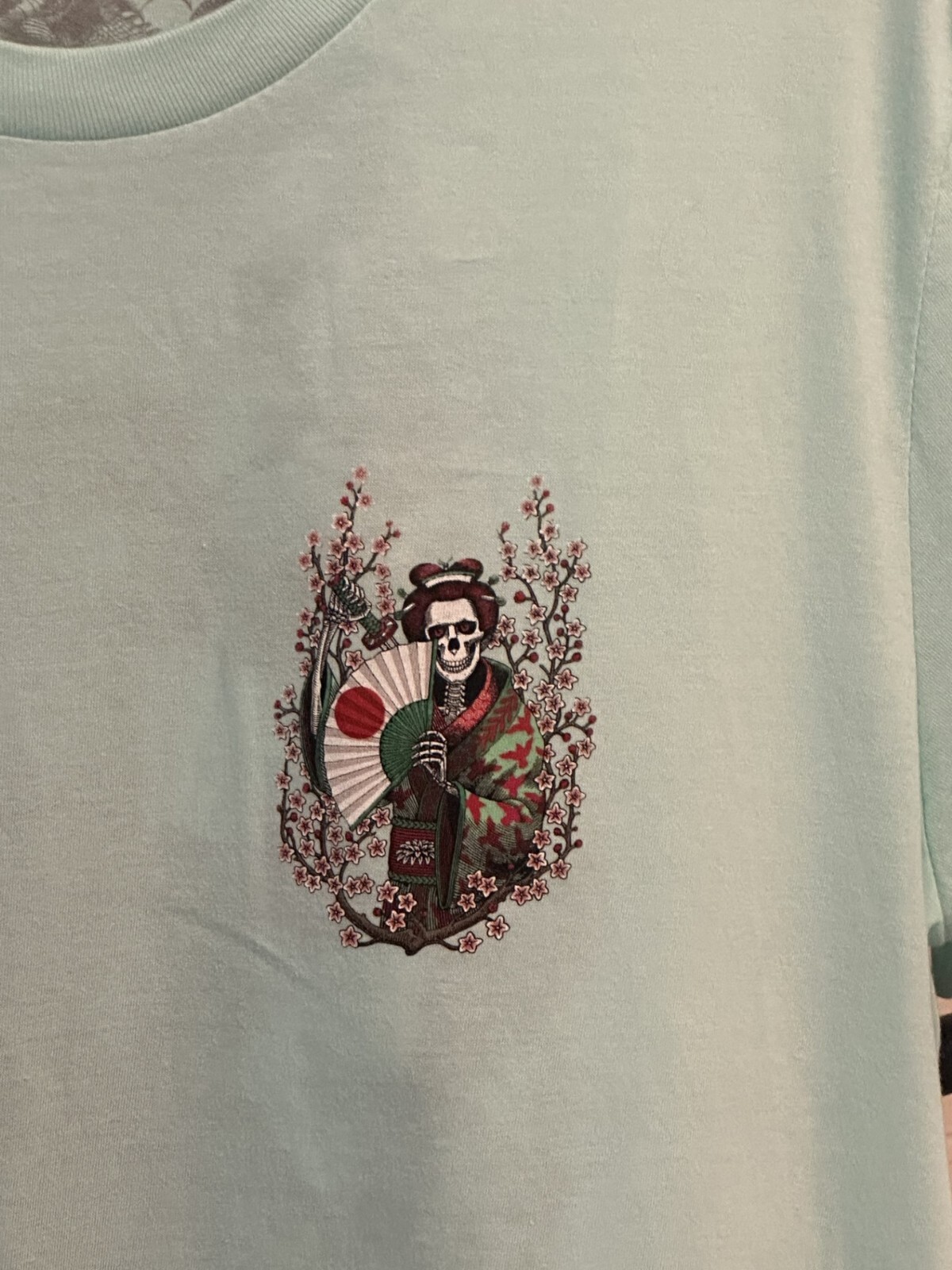 Powell Peralta Sakura Yosozumi Samurai T-Shirt Celadon – Men’s -Size Medium