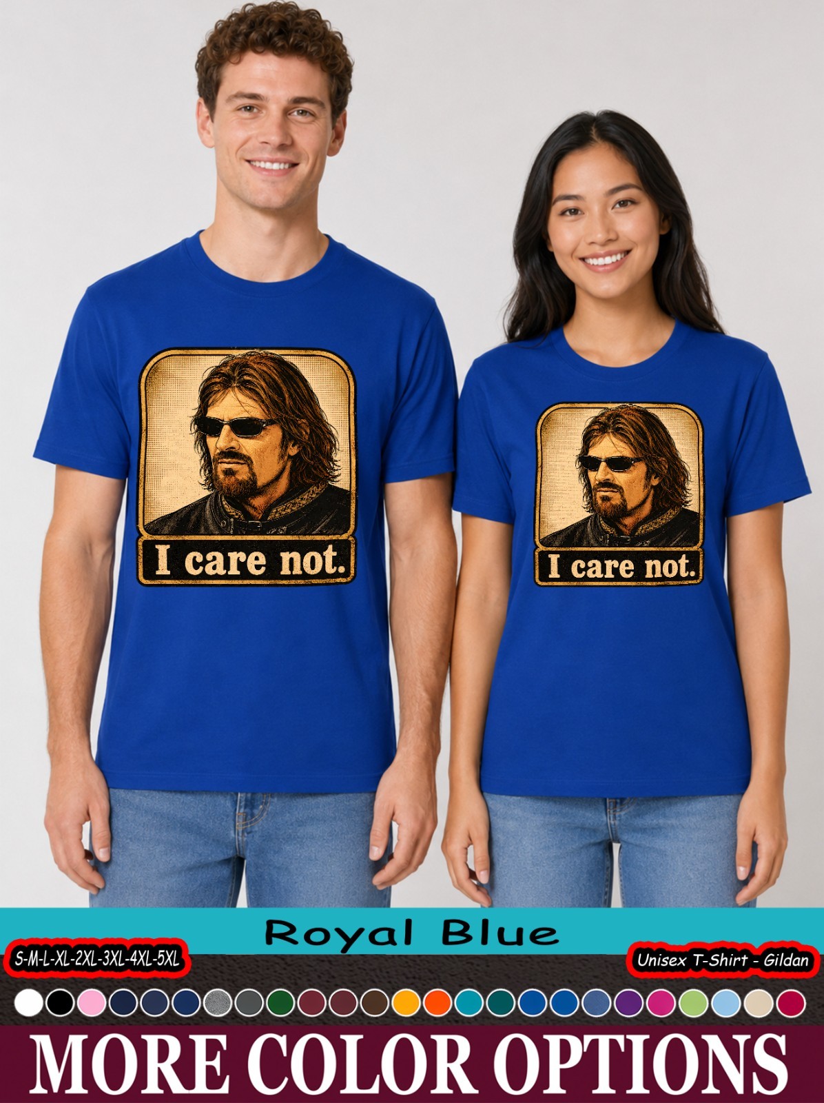 I Care Not Shirt, Medieval Fantasy Meme Graphic Tee
