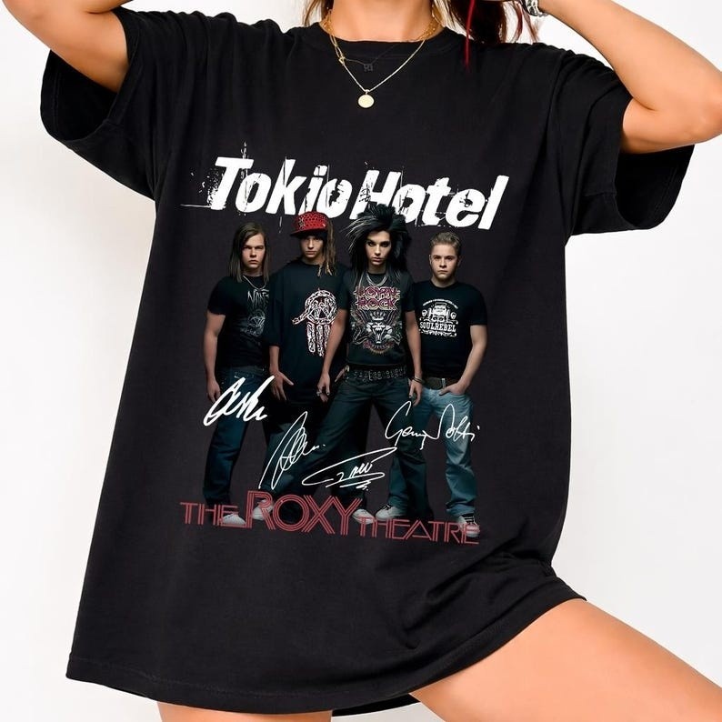 Tokio Hotel Band Graphic Tee, Vintage Merch, Unisex Shirt