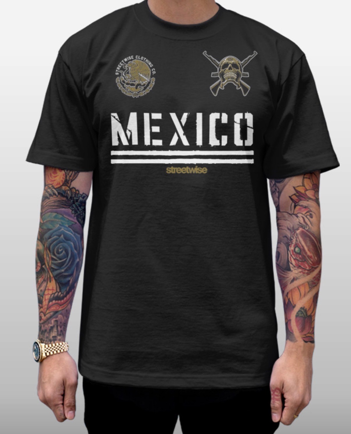 Streetwise Narco State Graphic T-Shirt Black M-L-XL-2XL-3XL-4XL-5XL