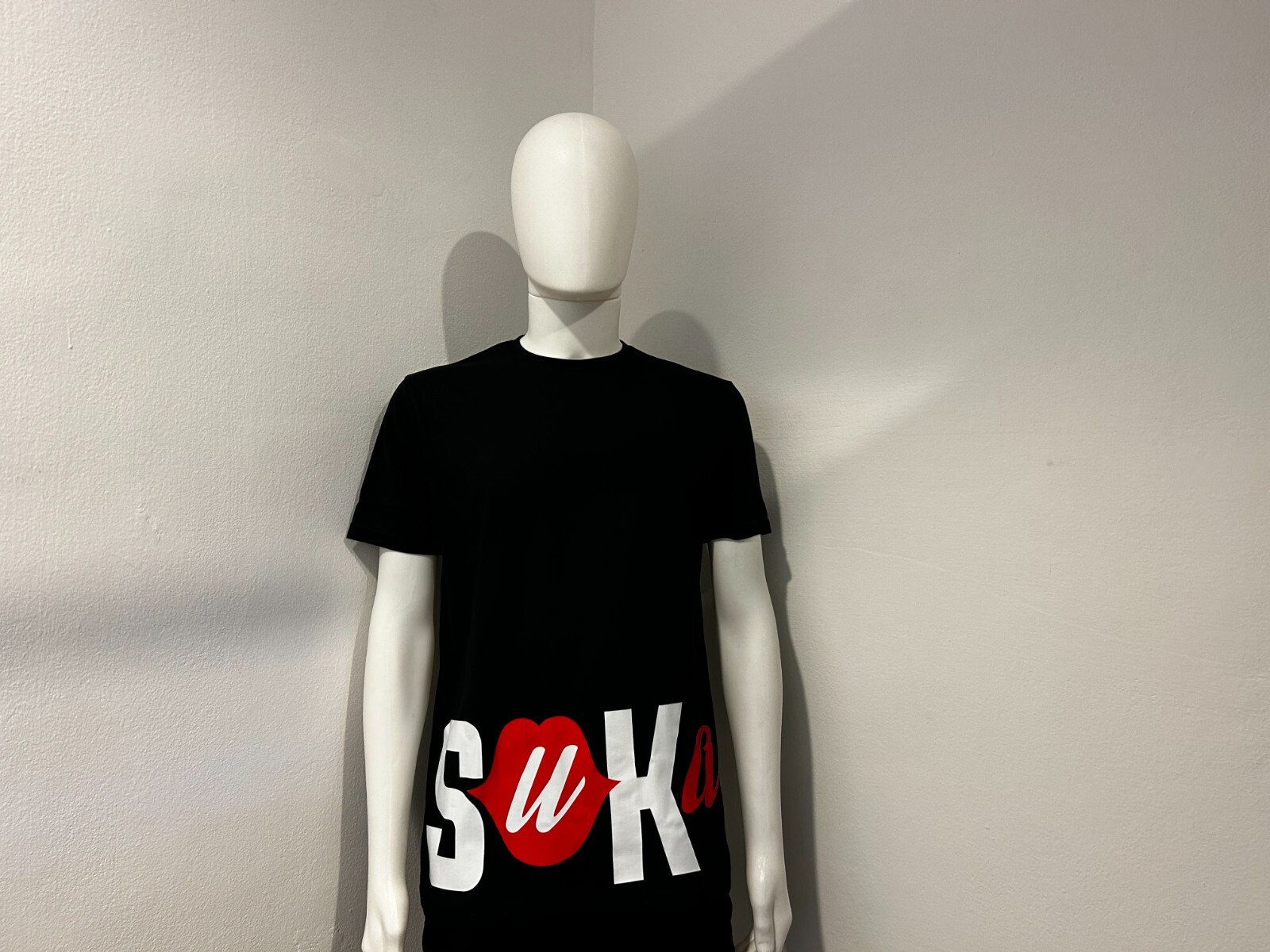 Unisex Short Sleeve T-Shirt, White or Black, Branded “Suka” with Bottom Logo