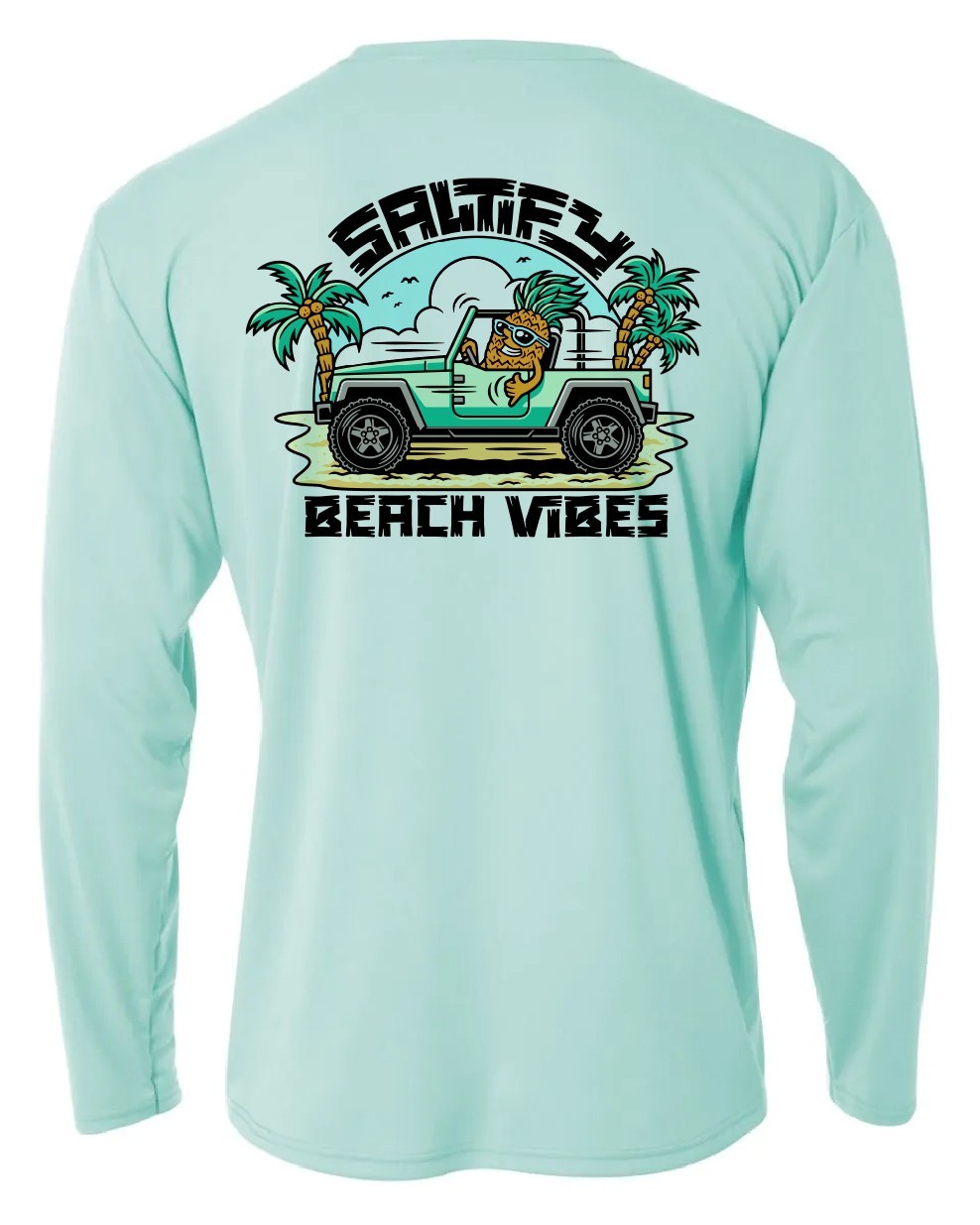Long Sleeve Microfiber Fishing Boating UPF 50 Sun Protection Shirt