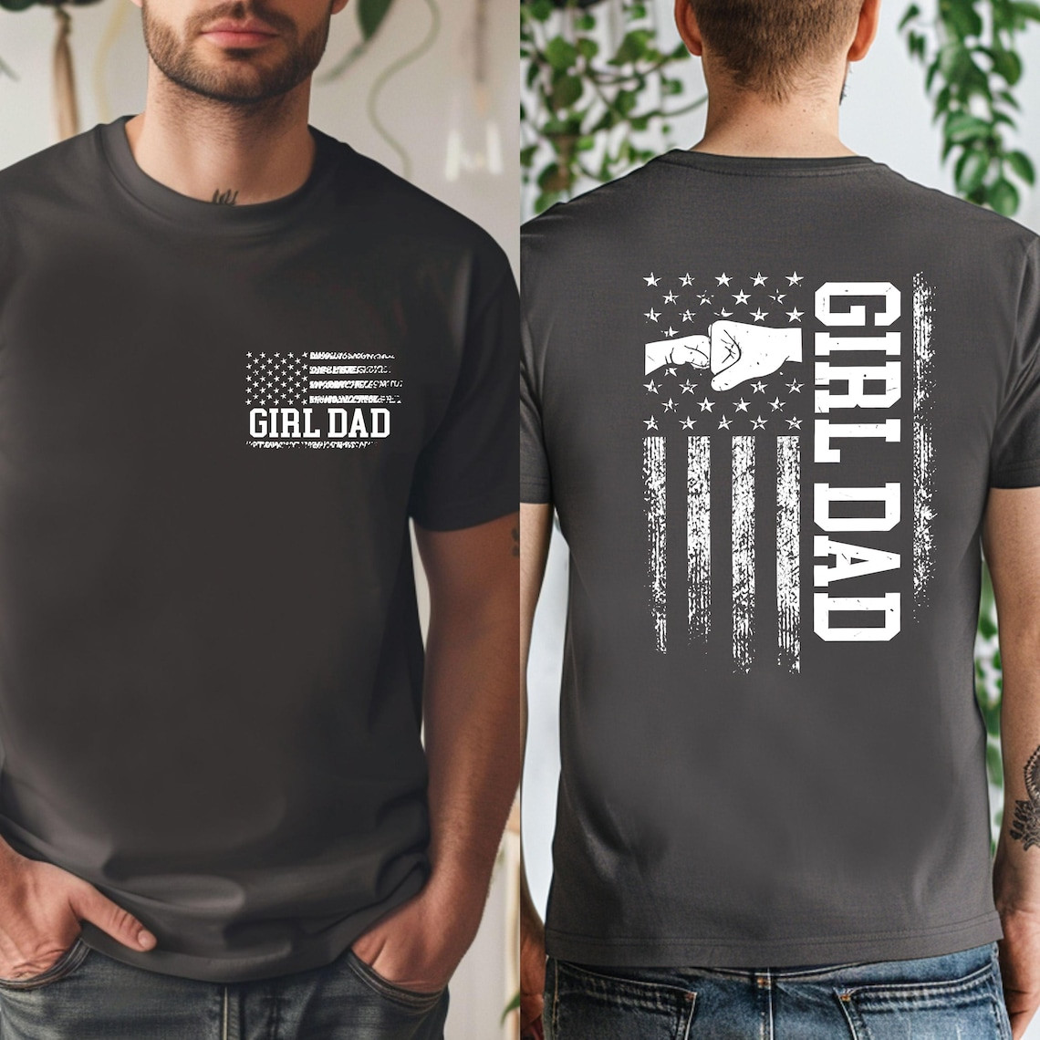 Girl Dad Club Shirt Father’s Day Gift From Daughter Funny New Daddy Graphic Tee