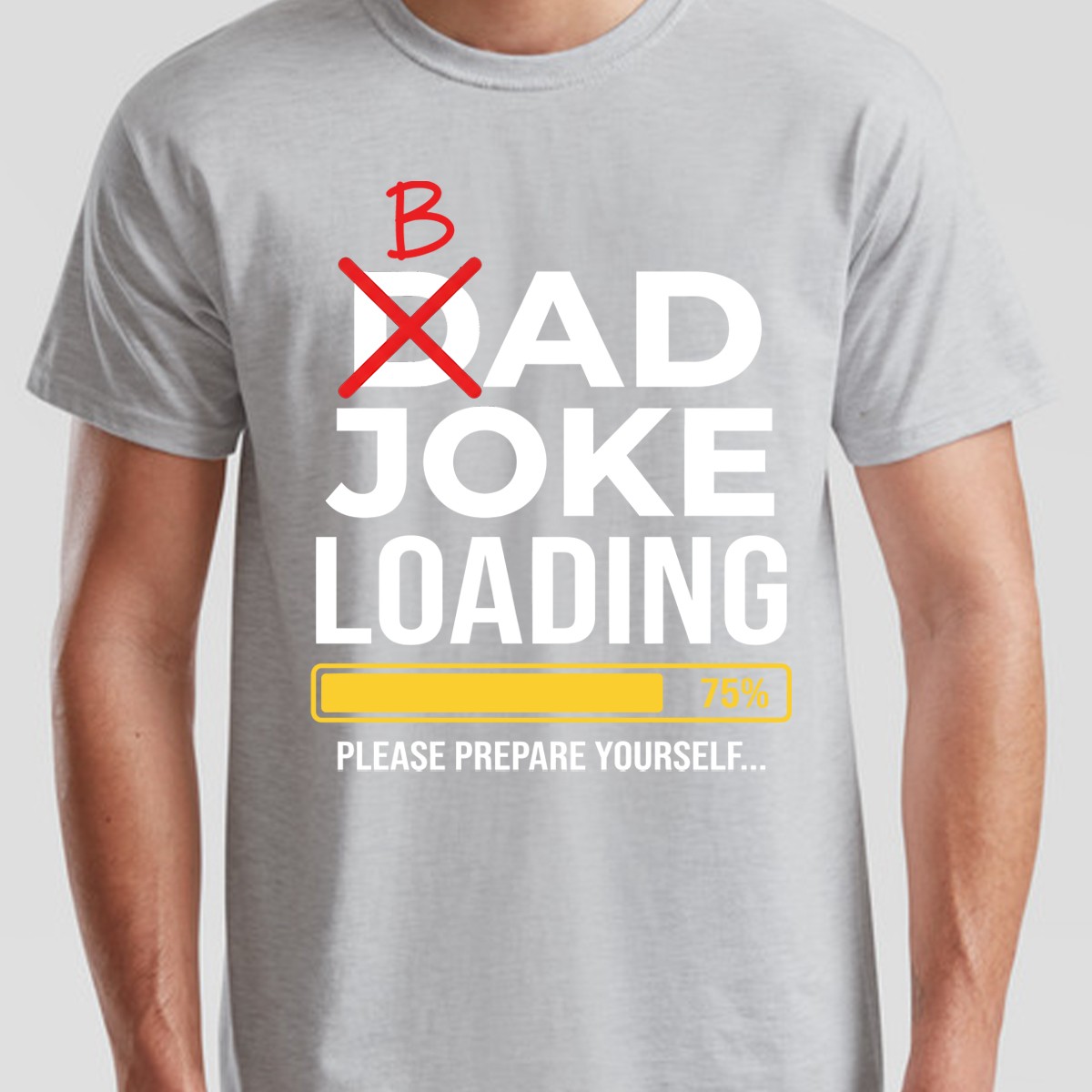 Dad Joke Loading Mens T Shirt Fathers Day Daddy Funny Bad Joke Tee Gift Top