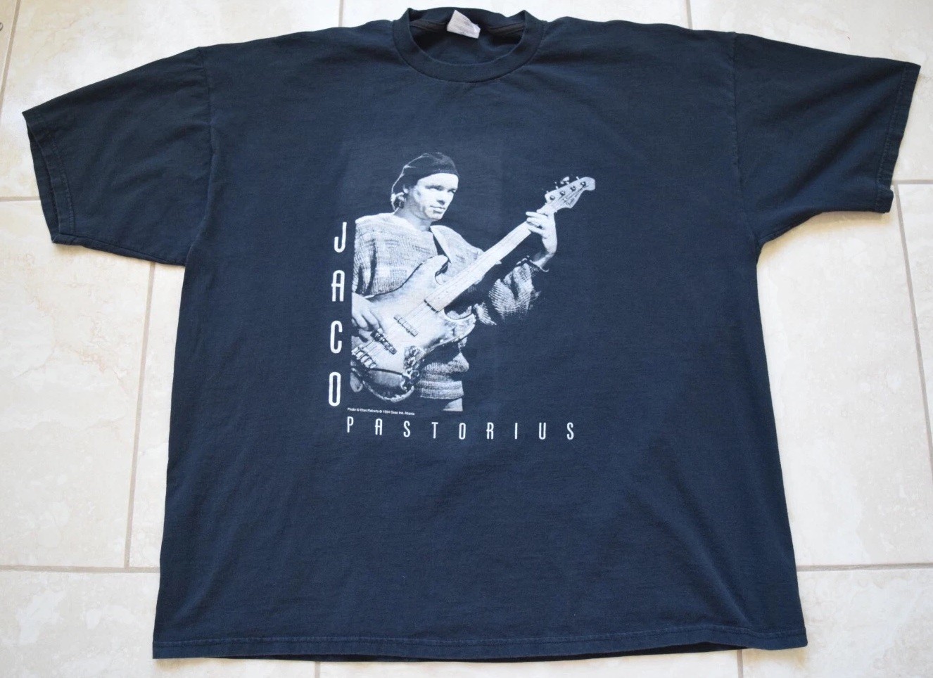 Vintage 2000s Jaco Pastorius Shirt Tee XXXL Gear Inc Jazz Bass Y2K Miles Davis