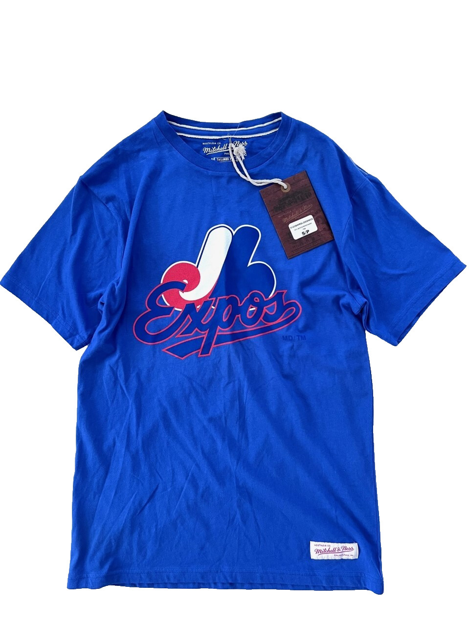 Mitchell & Ness Montreal Expos Woodmark Tee Blue ( S )