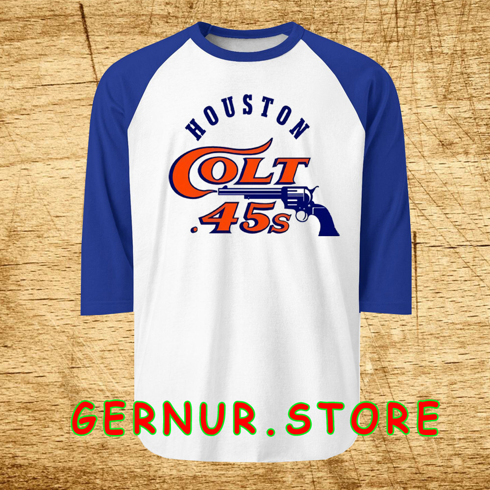 Houston Colt 45s Men’s Raglan Blue Size S-2XL