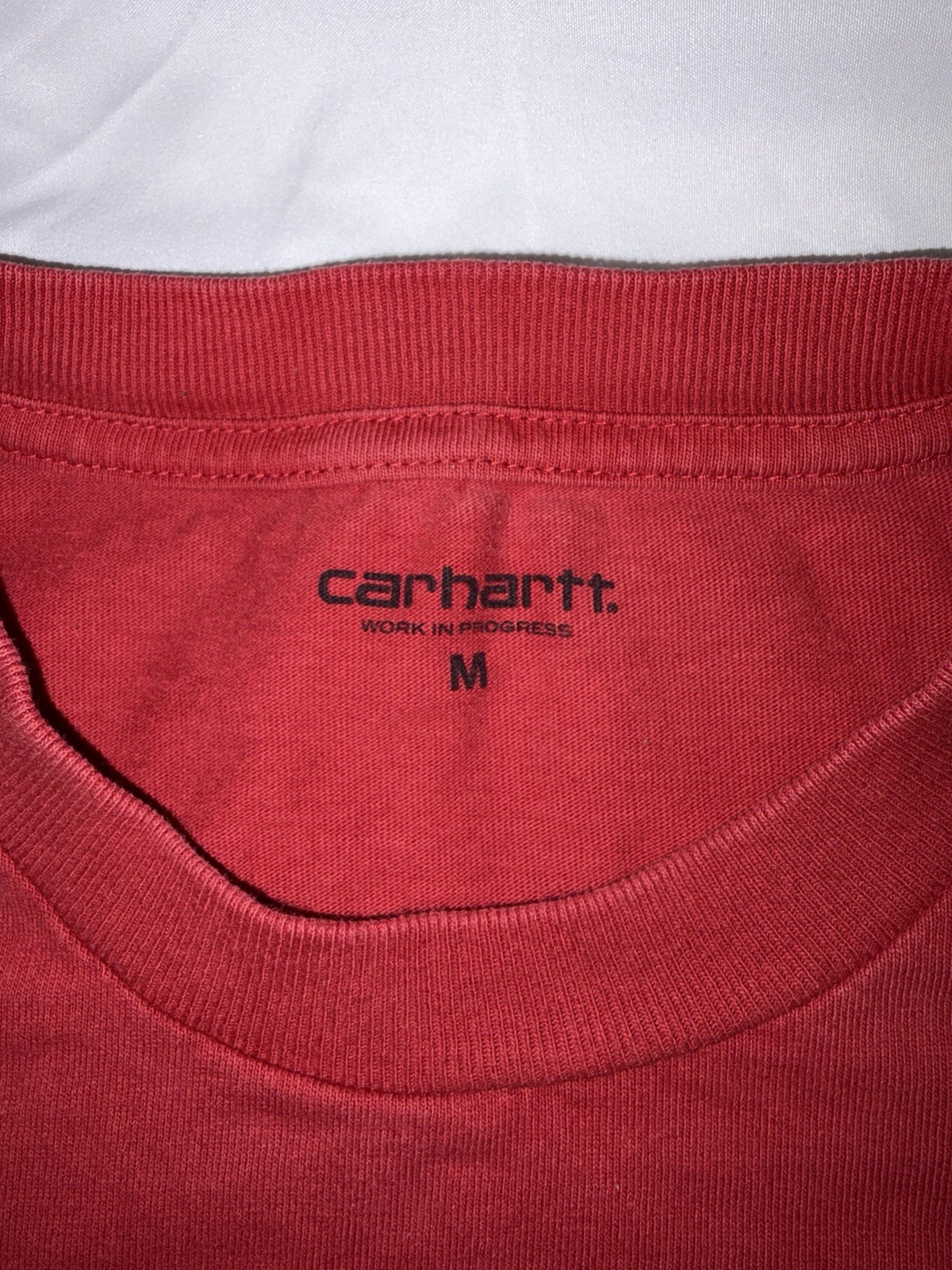 Men’s Medium Carhartt Wip Smart Sports T-shirt Red Short Sleeve