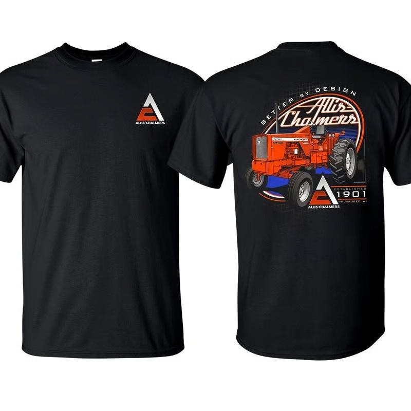 Allis Chalmers AC Tractor Men’s T-shirt Tractor Agriculture Cotton Short Sleeve