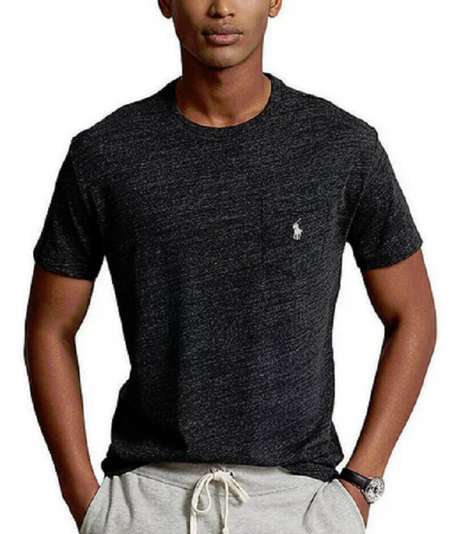 Men`s POLO RALPH LAUREN crew neck T-shirt Classic Fit Size L XL 2XL Navy Blue