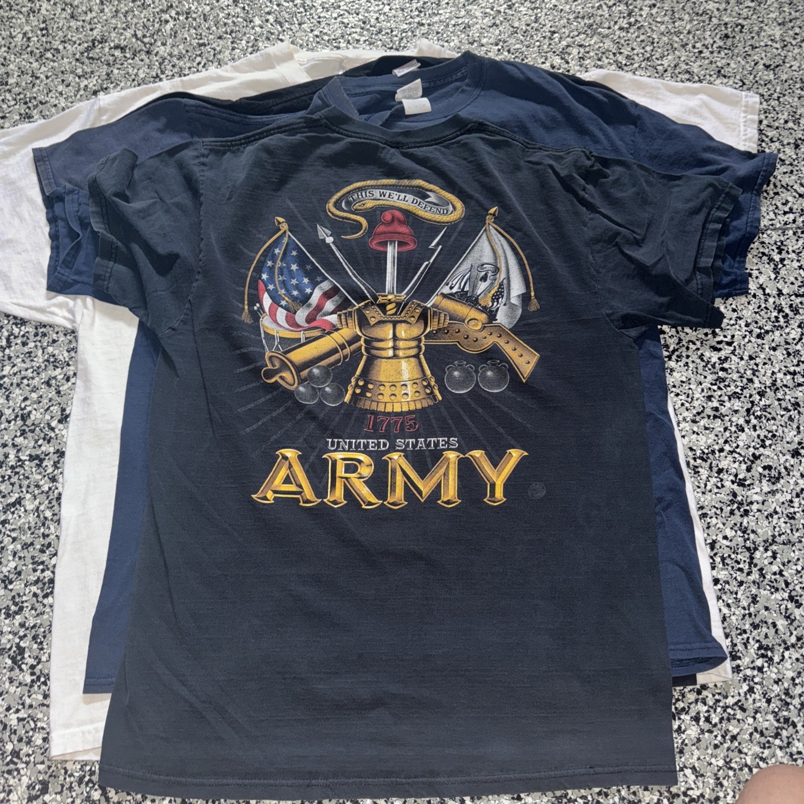 LOT OF 12 VINTAGE T SHIRTS MILITARY USA Navy Air Force Armed Forces National (46