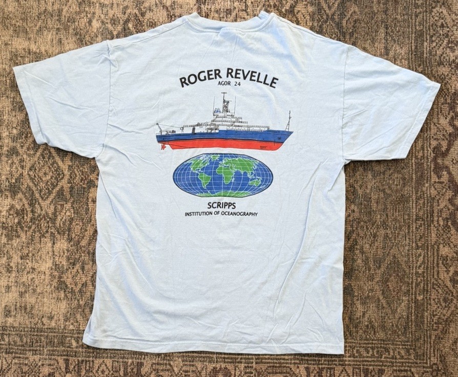 VTG 90s Scripps Institution Of Oceanography UCSD T Shirt Revelle Agor 24 XL