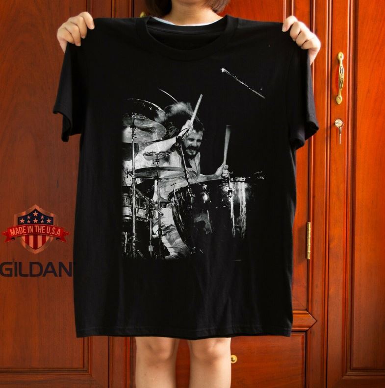 John Bonham Legend Drummer Poster Unisex T-Shirt Size S-5XL Free Shipping