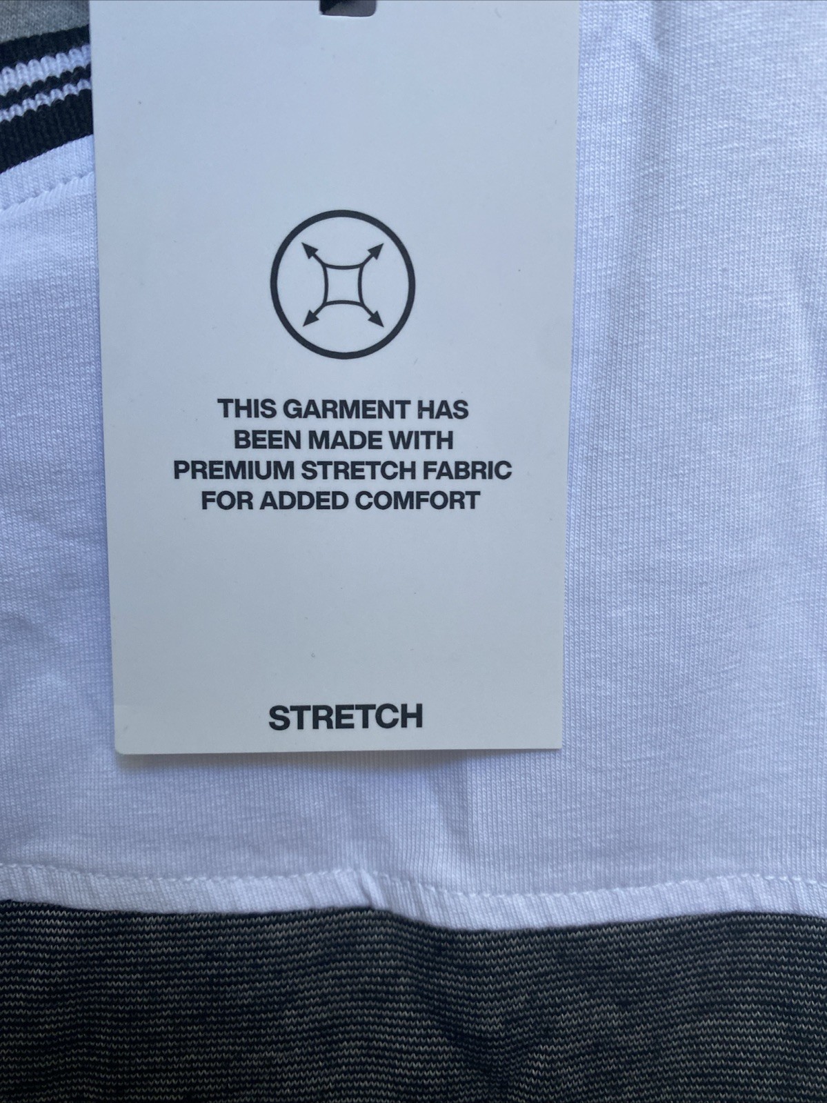 NEW DKNY Men’s T-Shirt Short Sleeve Crew Neck White Gray Large NWT $49.50