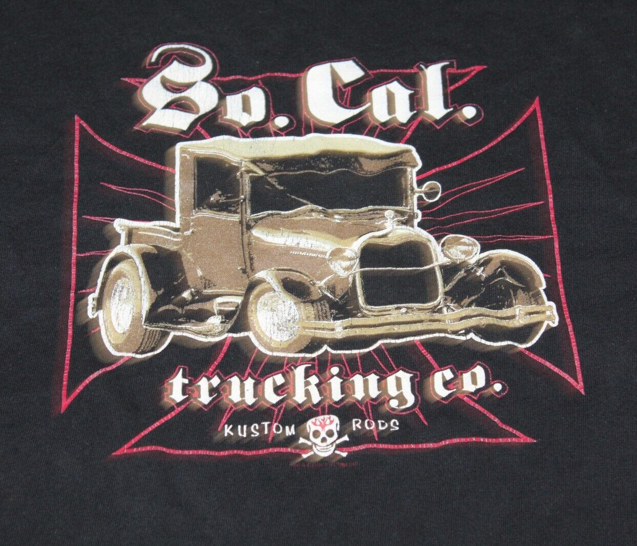 So Cal Trucking Co Custom Rod Vintage Antique Car Auto Rockabilly Long Sleeve 3x