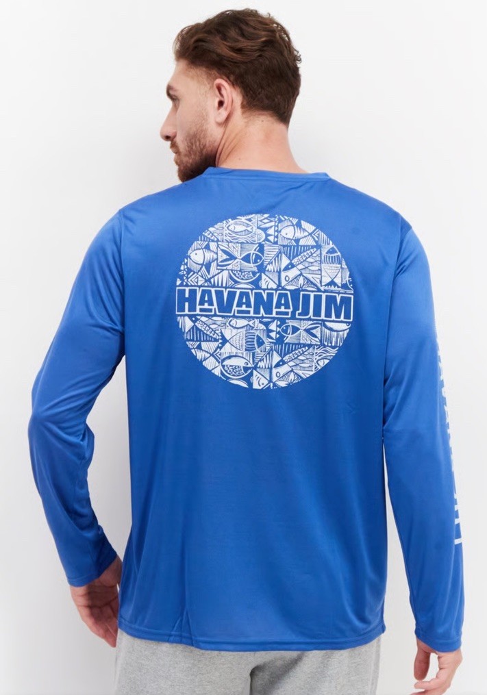 Havana Jim Men’s Round Neck Long Sleeves Brand Logo Shirt Sz. 2XL NEW H32TK39U
