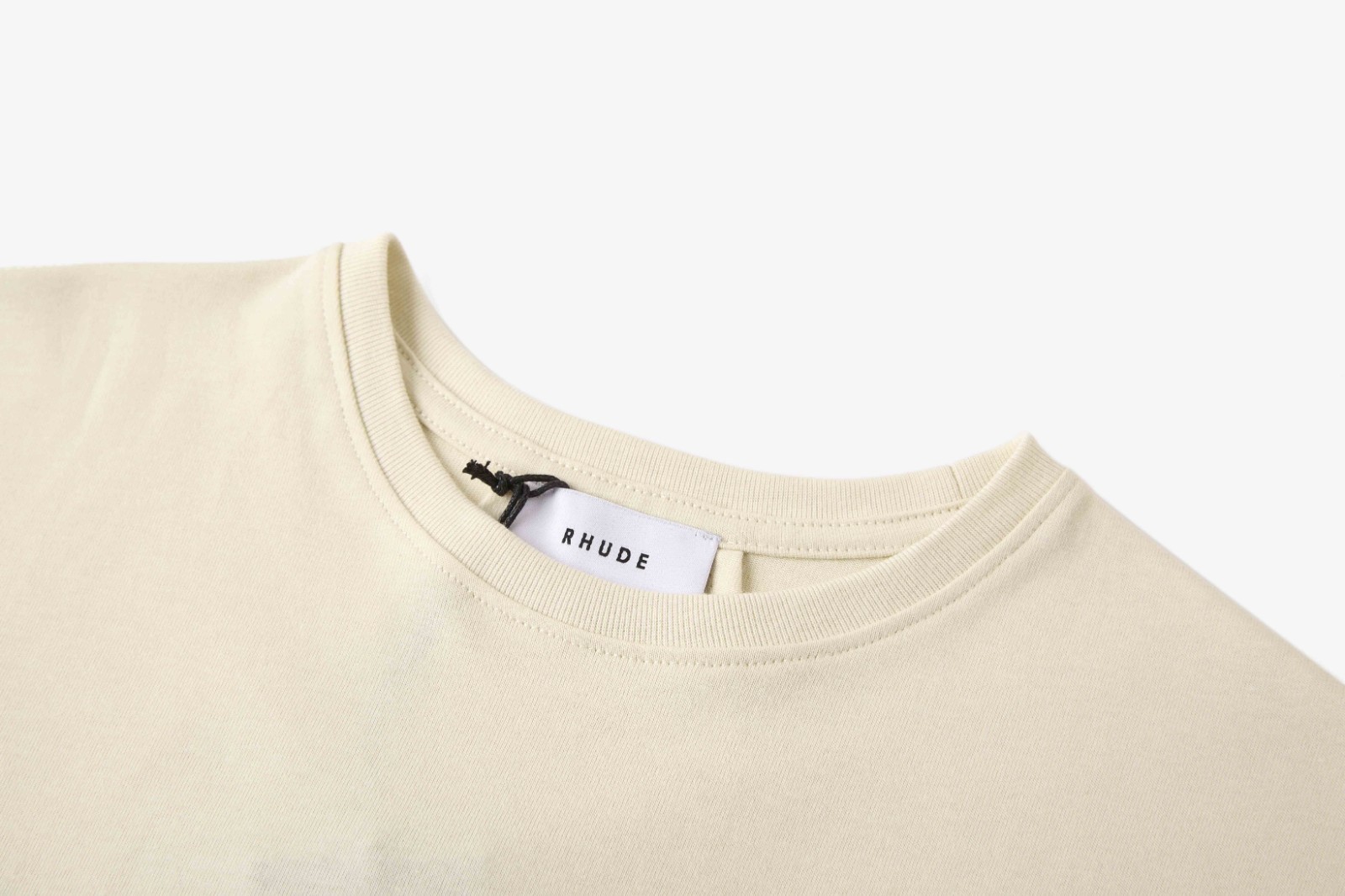 RHUDE Spring/Summer Sailing Club slogan logo short sleeved T-shirt white
