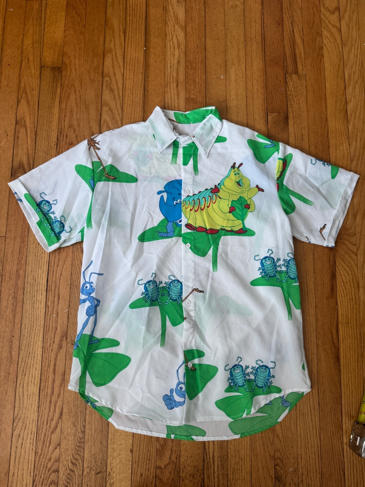 vintage Disney Pixar A Bugs Life shirt custom Button Up size XL