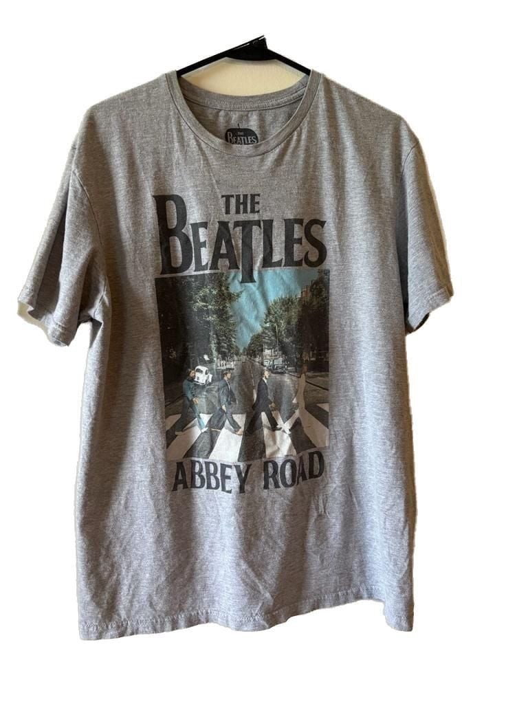 The Beatles Abbey Road Graphic T-Shirt Gray