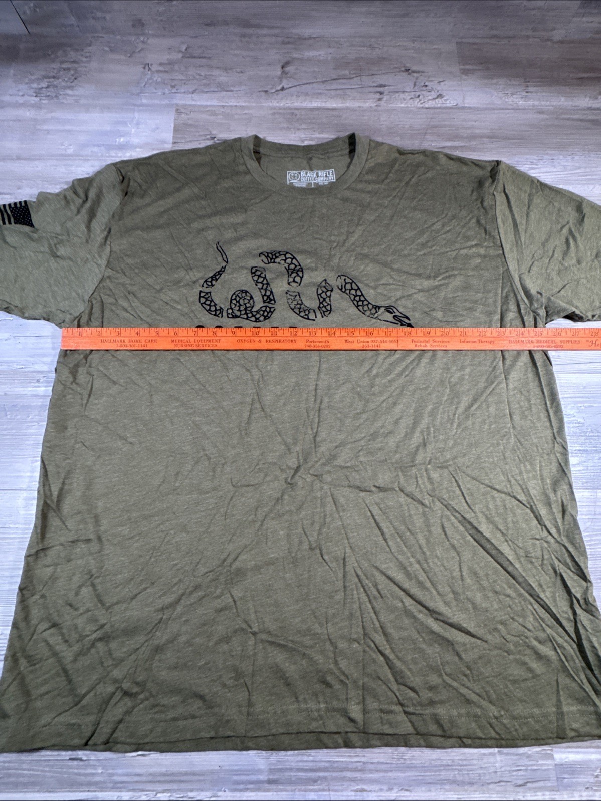 Black Rifle Coffee Or Die T Shirt Military Green Mens Size XXXL New America