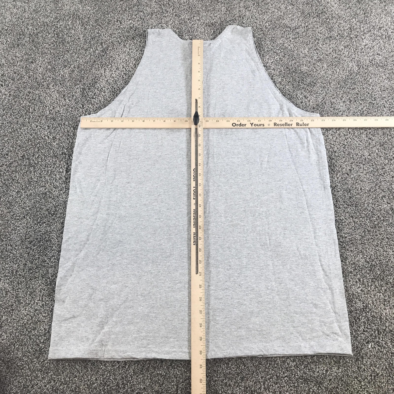 Vintage Russell Athletic Tank Top Mens XL Heather Gray Sleeveless Shirt Cotton