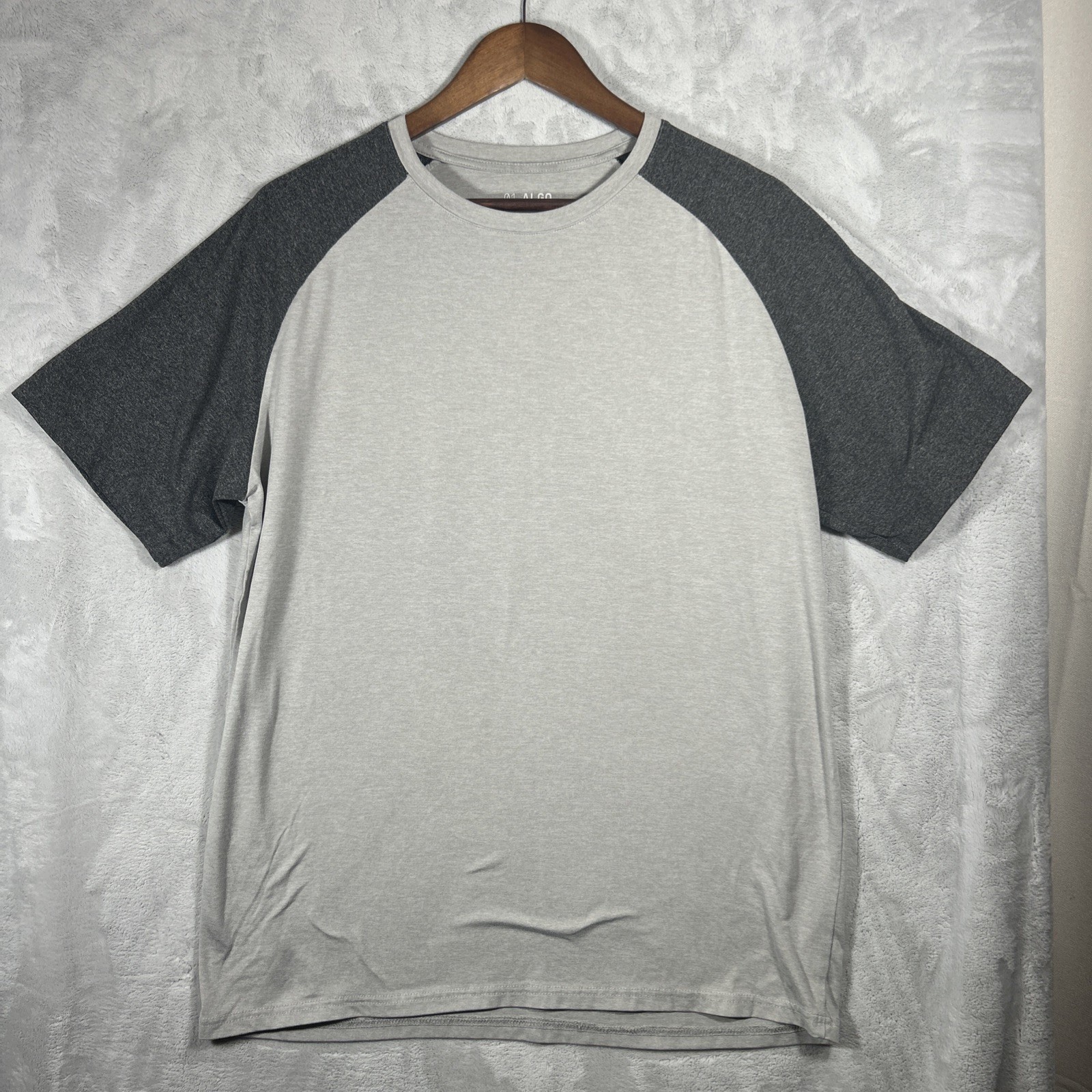 01. Algo Performance Athletic shirt Men’s Size L-TA Anti odor UV SPF 40 Quic Dri