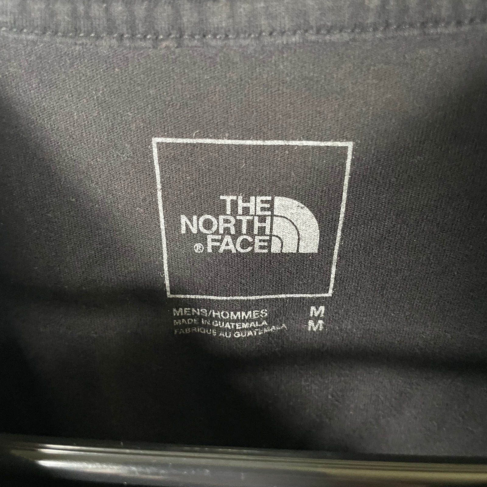 The North Face Long Sleeve T Shirt Mens Medium Crewneck Black Box Graphic Logo