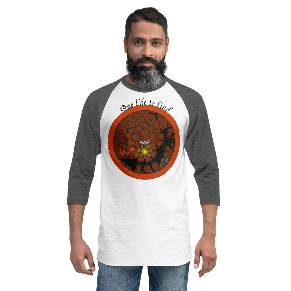 Rogue-style/Rogue-like RPG Roleplaying 3/4 sleeve raglan shirt