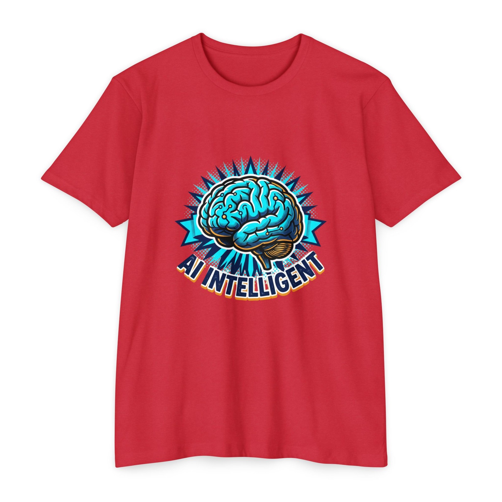AI Intelligent Brain T-shirt | Graphic Neural Design