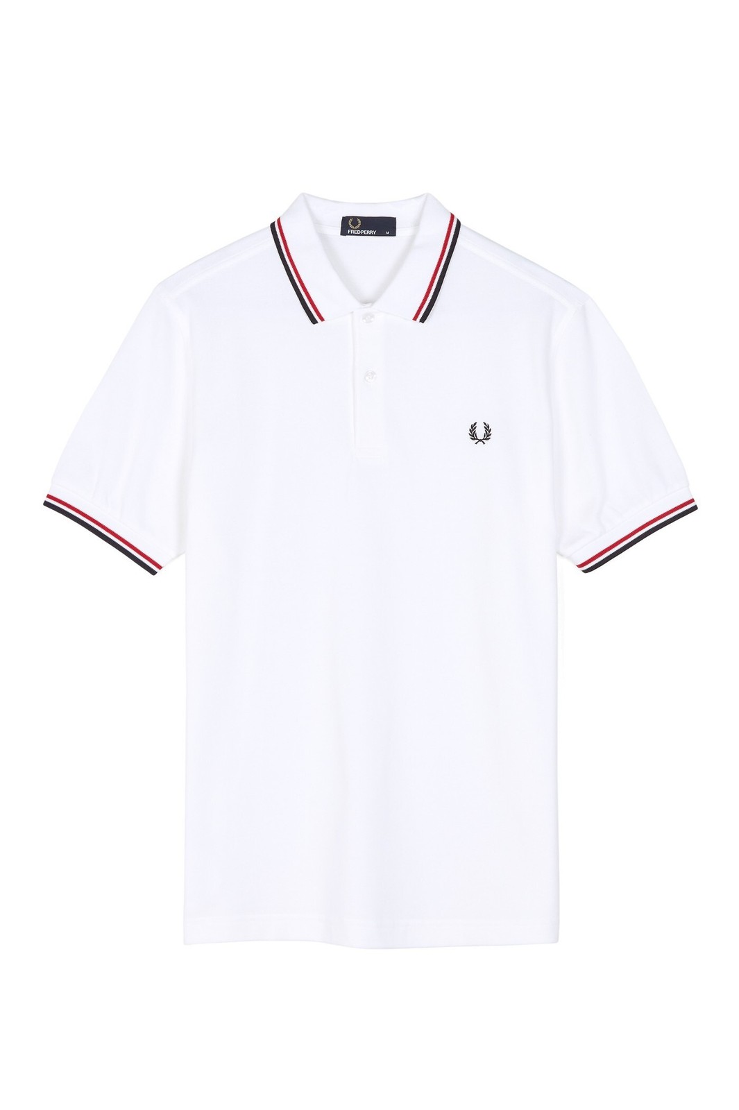 Fred Perry Polo Shirt Slim Fit Pique Twin tipped