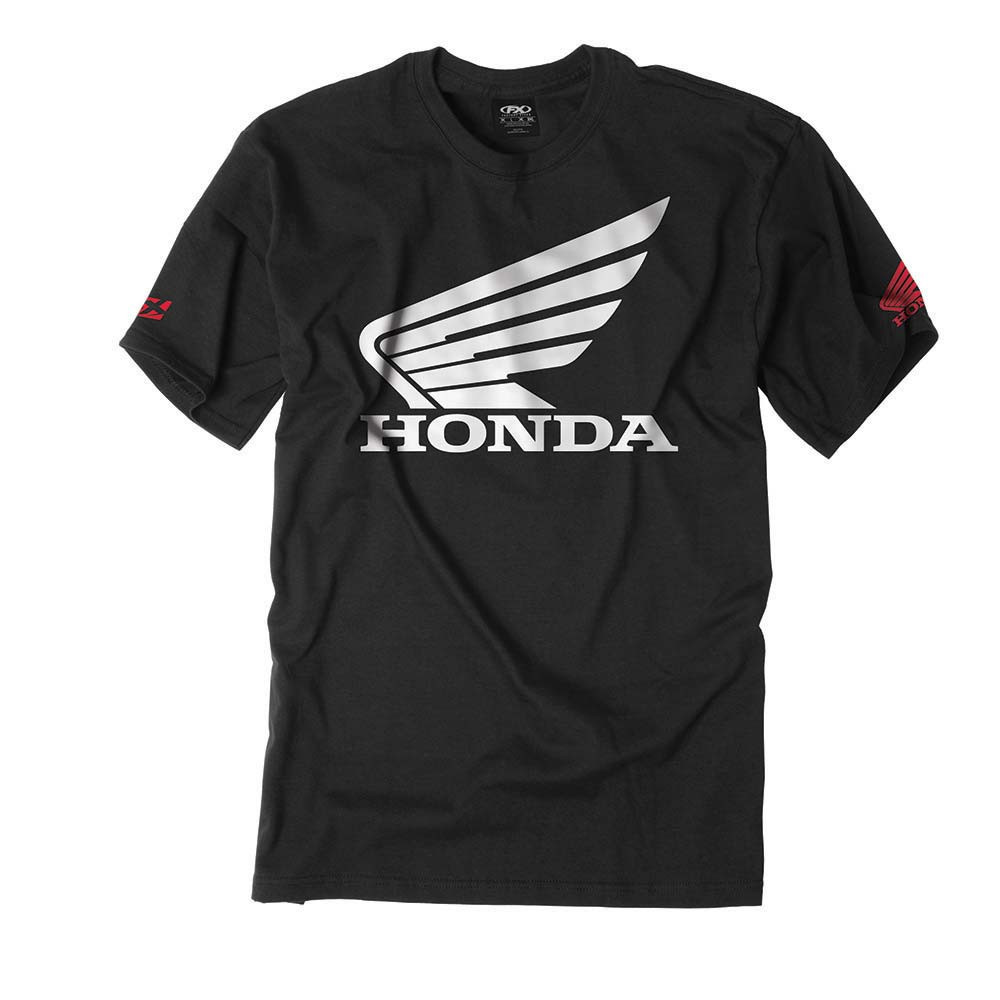 Factory Effex Honda Big Wing Black T-Shirt Tee Adult Licensed CR CRF CBR XR NEW