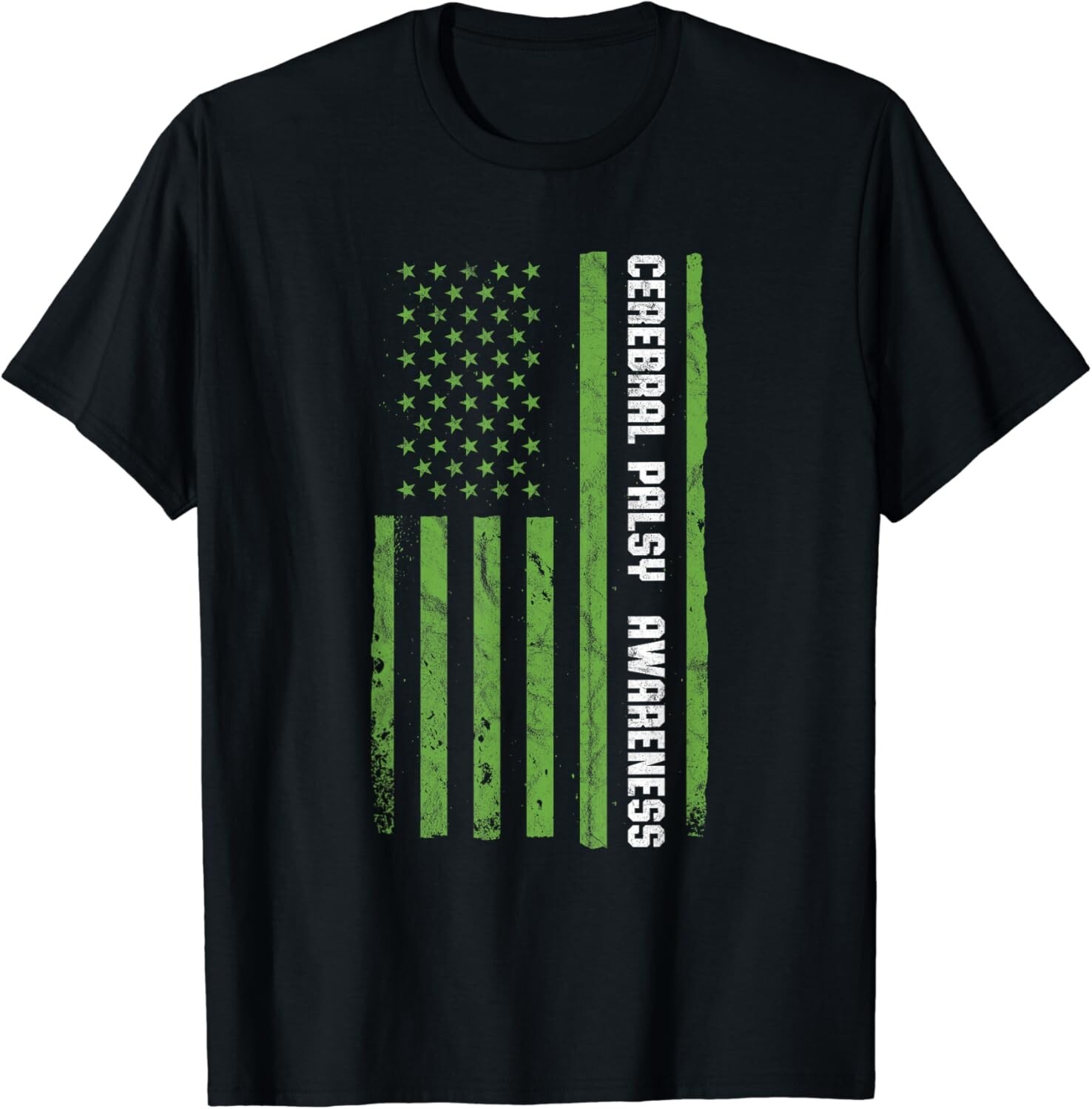 Cerebral Palsy Awareness Month American Flag CP Gifts Unisex T-Shirt