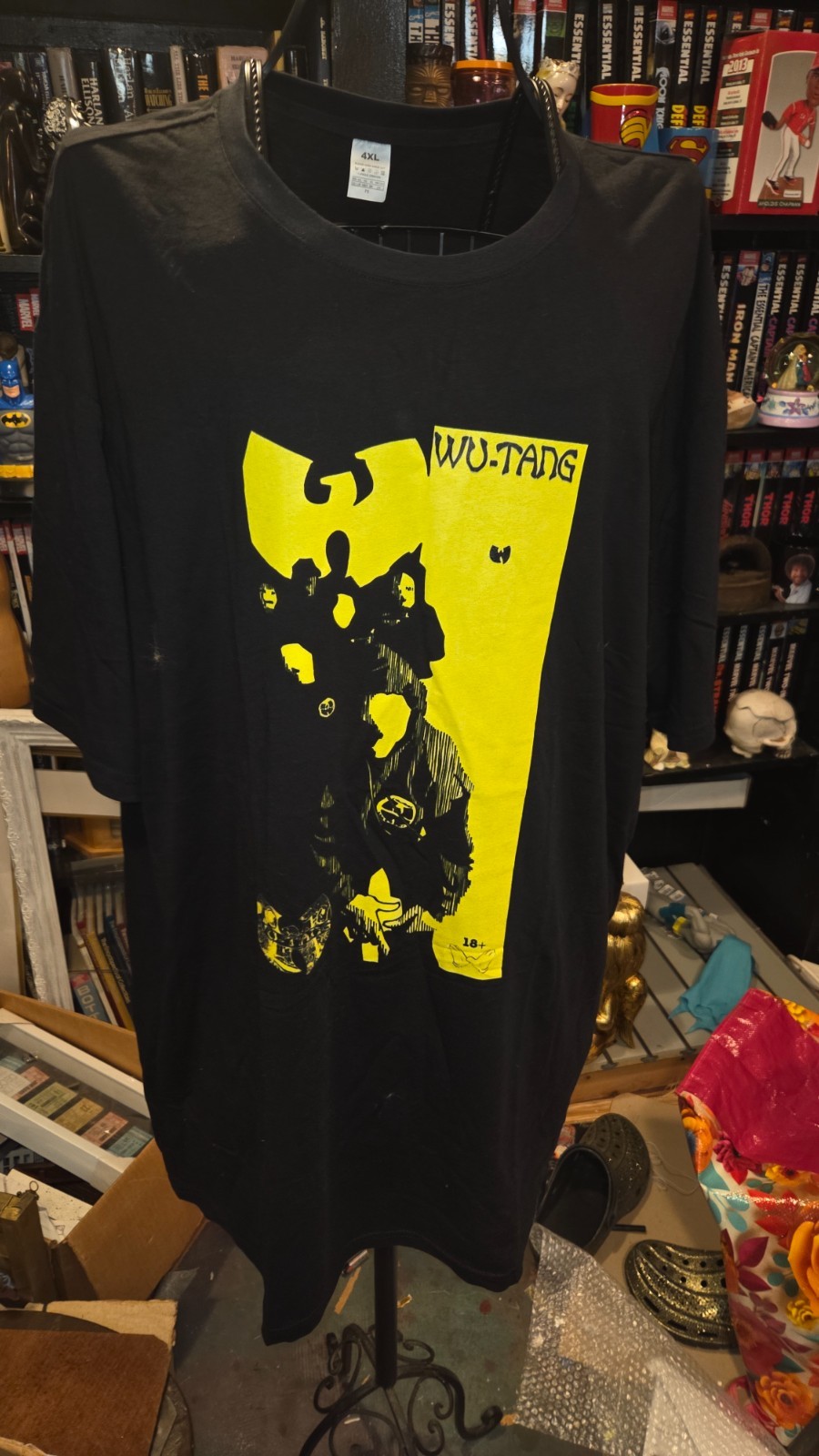 Wu-Tang Clan Shirt Medium Black Yellow Logo Hot Topic New 4XL