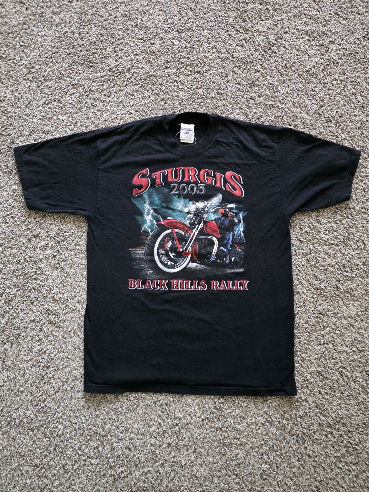 Vintage 2002 SturgisBlack Hills Rally T-Shirt M South Dakota USA Harley Davidson