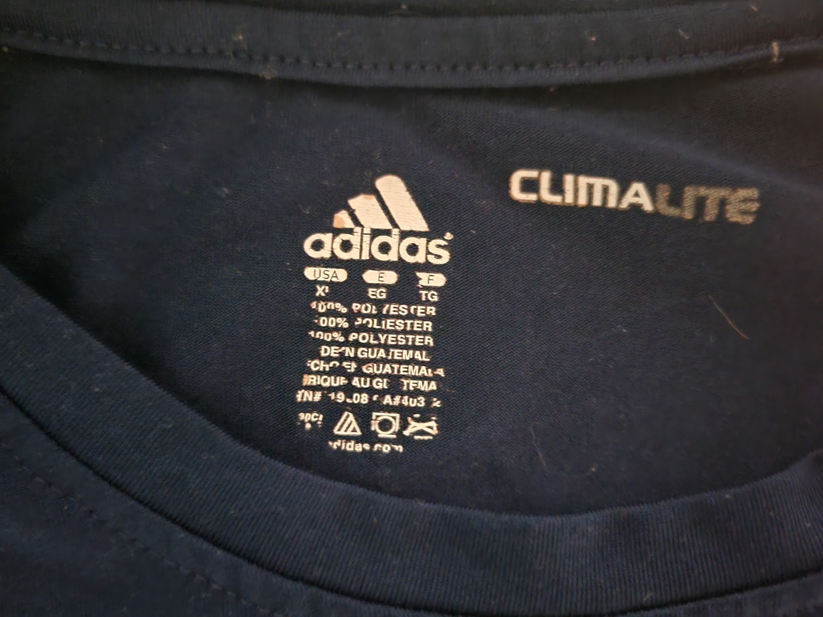 Adidas Xl Norte Dame Climate T Shirt