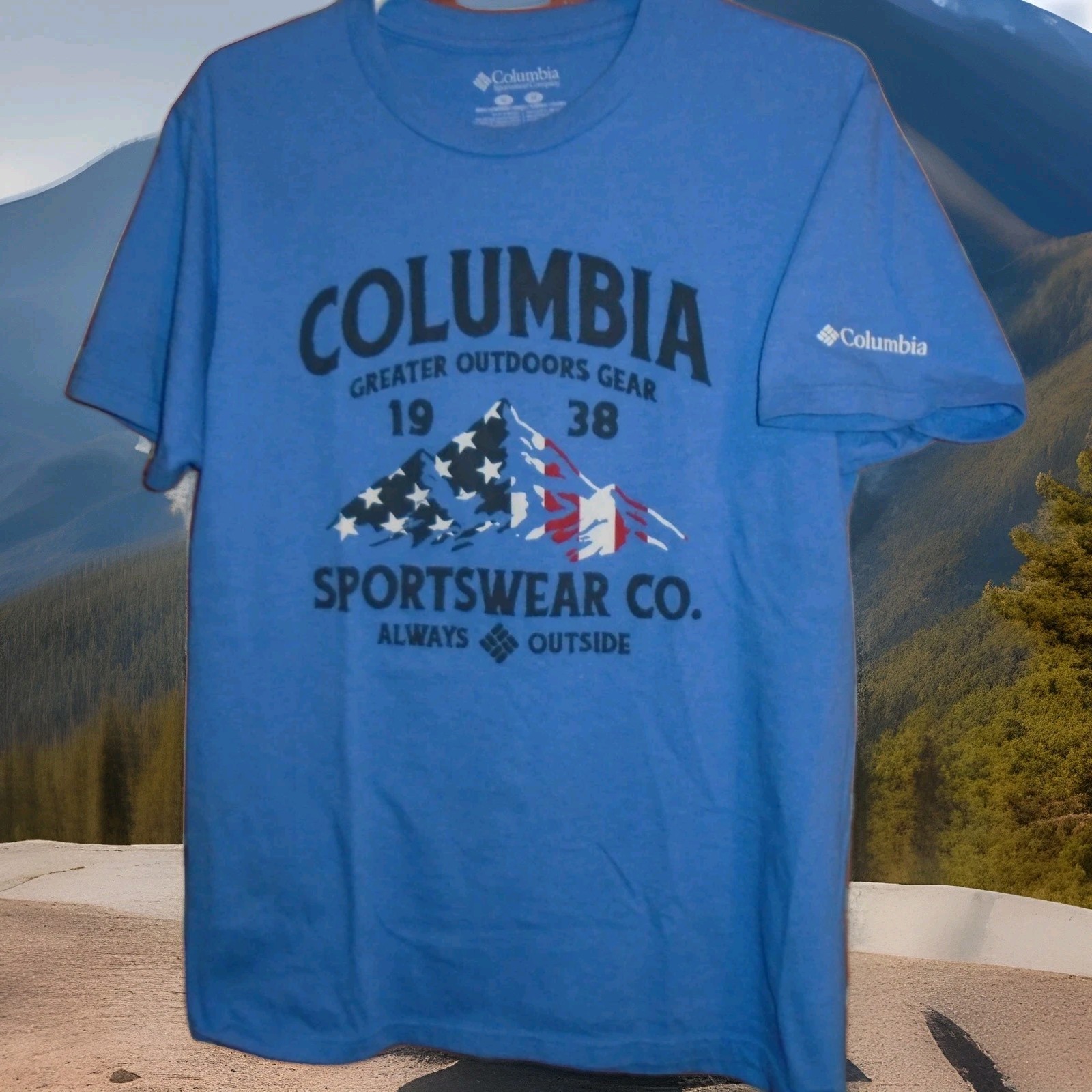 COLUMBIA SPORTSWEAR OUTDOORS SOFT FEEL MENS TSHIRT ADULT MEDIUM