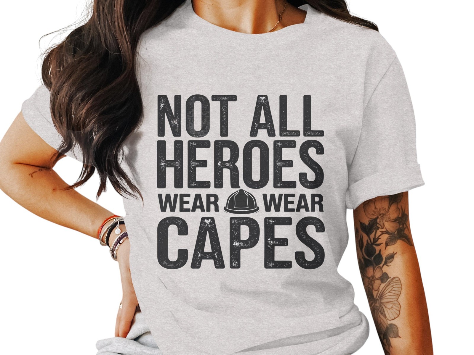 Not All Heroes Wear Capes Digital Download Shirt Design for DIY Projects Inspira
