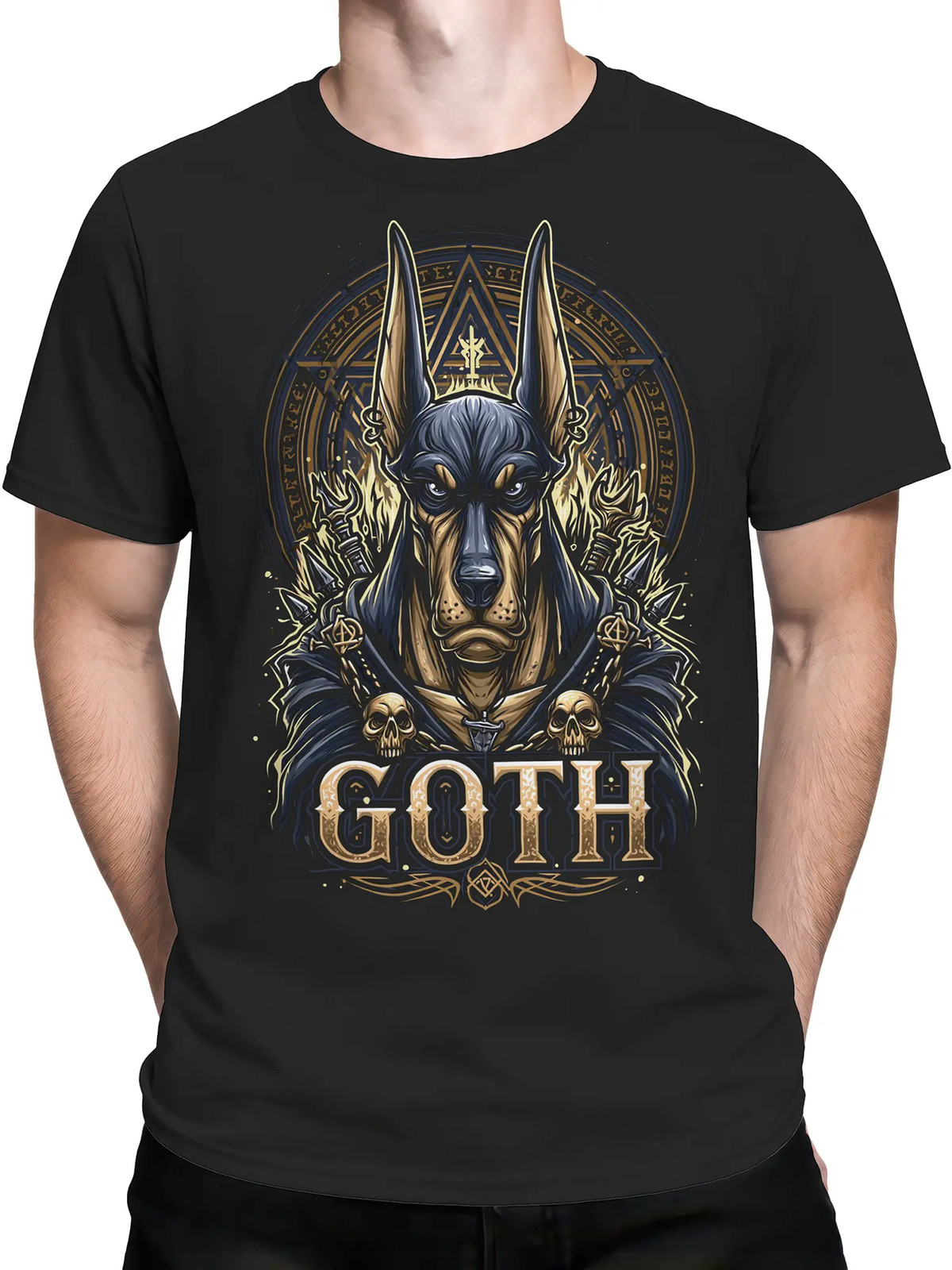 Goth Sigil Doberman T-Shirt | Unisex